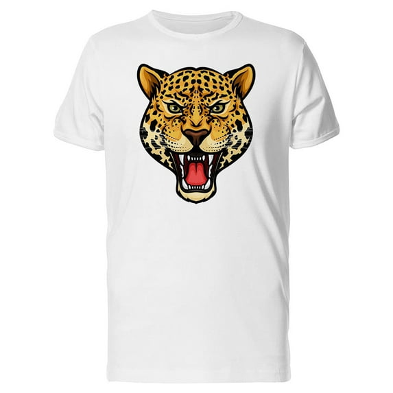 Cartoon Jaguar Head T-Shirt Men -Image by Shutterstock, Male Medium
