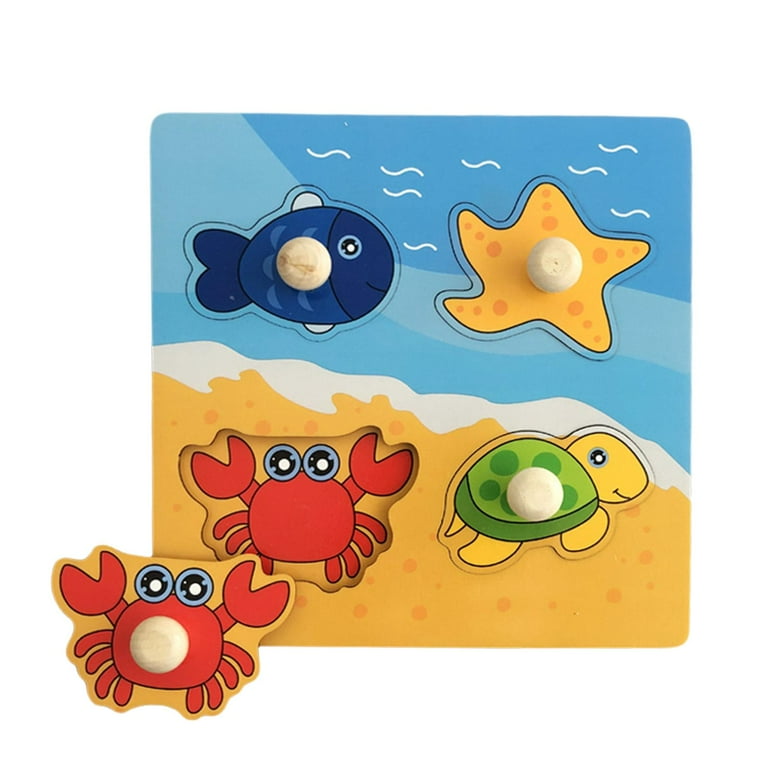 Cartoon Jigsaw Puzzles Knob Puzzles for Toddlers Birthday Gift