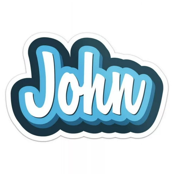 Cartoon John Male Vinyl Decal Sticker