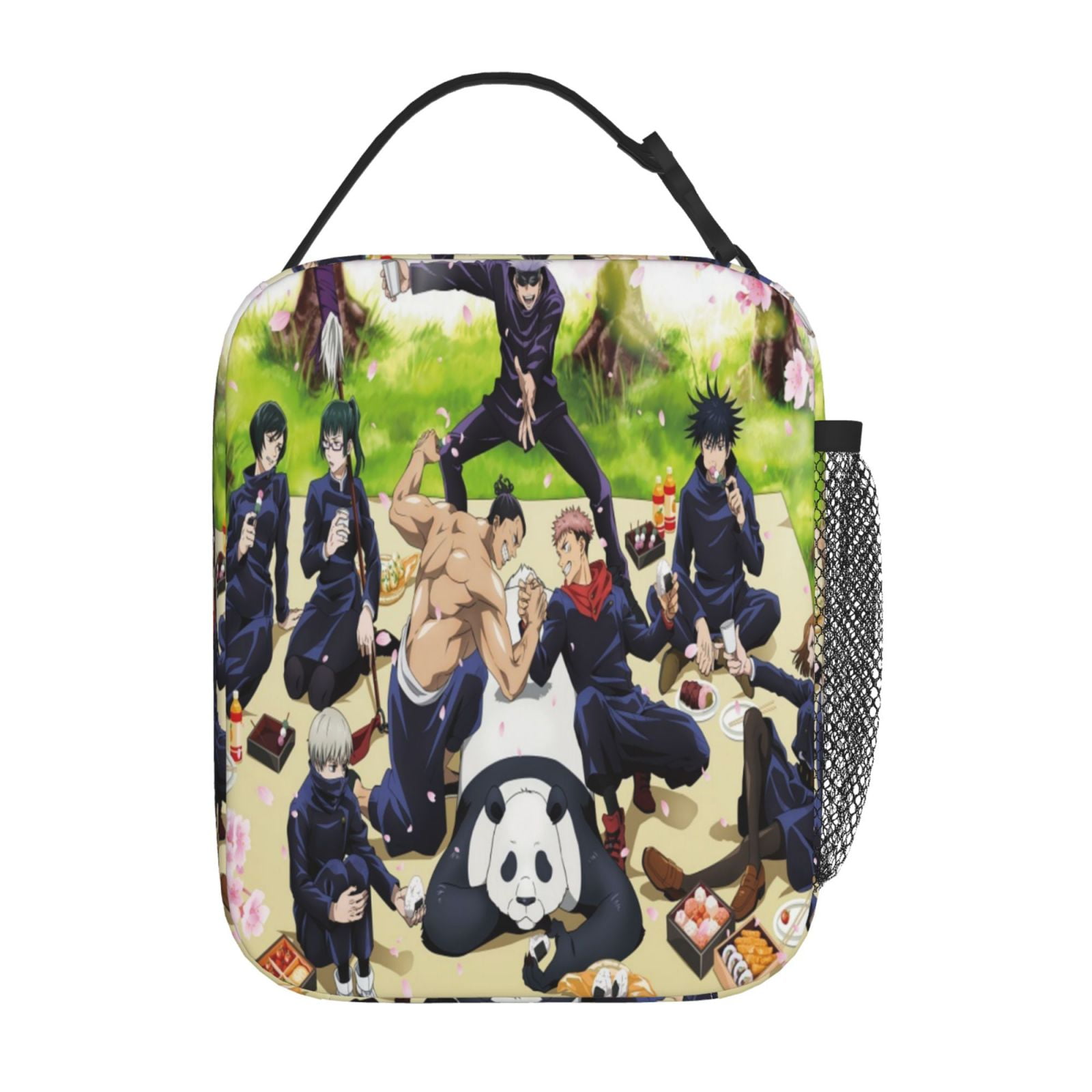 Cartoon Jujutsu Kaisen Lunch Bag Thermal Portable Lunch Box Insulated
