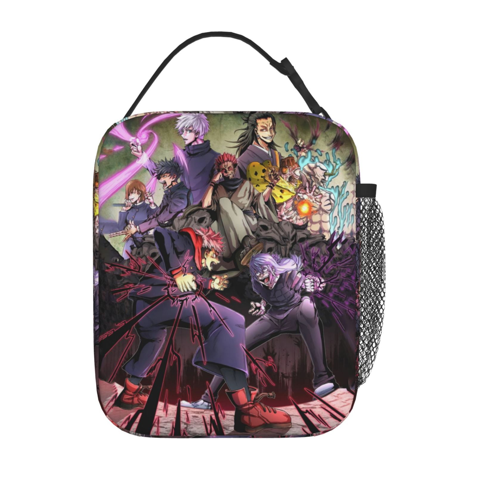 Cartoon Jujutsu Kaisen Lunch Bag Thermal Portable Lunch Box Insulated