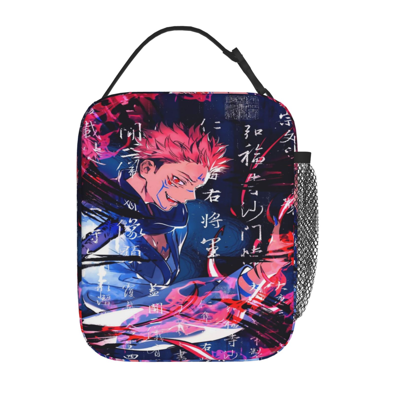 Cartoon Jujutsu Kaisen Lunch Bag Thermal Portable Lunch Box Insulated