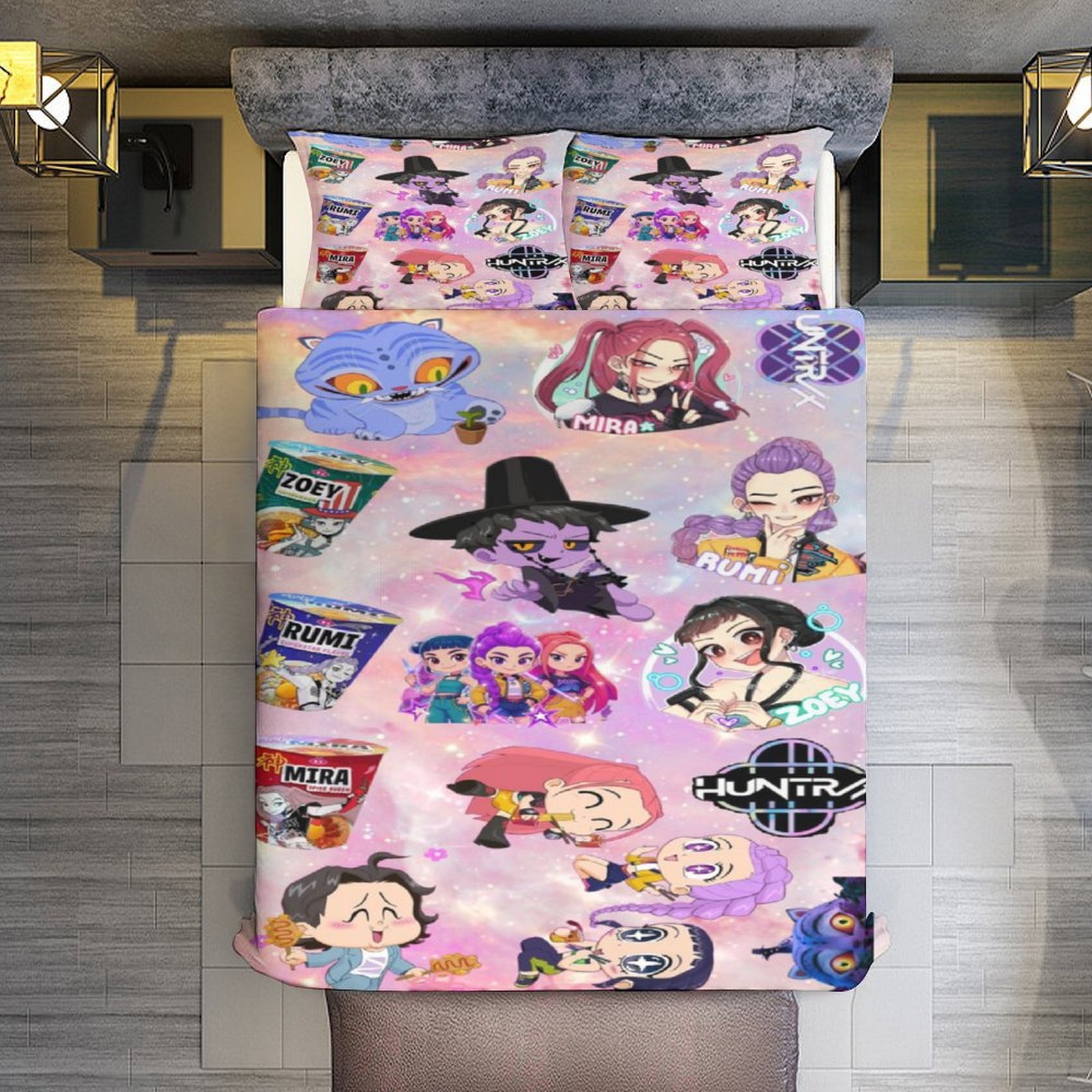 Sweat à Capuche 'Kpop Demon Hunters' Avec Oreilles De Chat - Style Harajuku Kawaii - Unisexe (Tailles XS à 3XL)