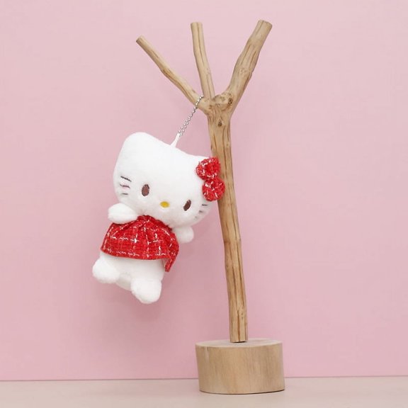 Cartoon KT Cat Plush Doll Pendant for Handbag Backpack  Keychain  Sweet Gift