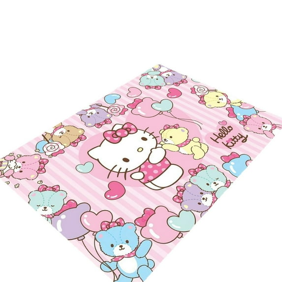 Cartoon KT Cat Rug Ins Style Home Rug Living Room Carpet Bedroom Decoration Bedside Rug Full Covering Large Size Crawling Game Mat