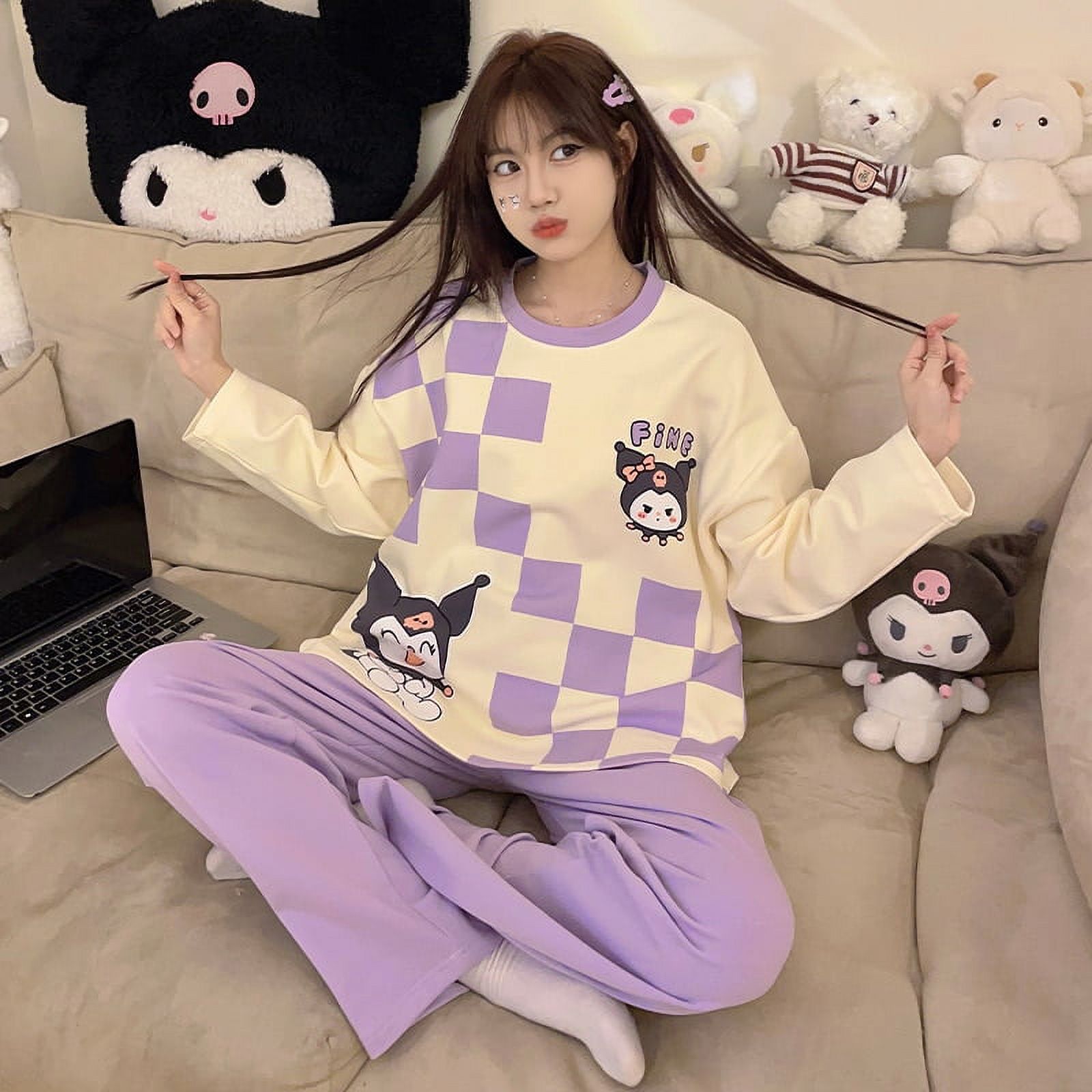 Cartoon Kawaii Autumn Winter Sanrio Kuromi My Melody Cinnamonroll