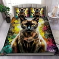 thumbnail image 1 of Cartoon Kawaii Cat Comforter Set Twin Size 3D Animals Flower Toddler Bedding Set Cat Lovers Animal Bubble Design Quilt Bed Set for Girls Kids Teens Cat Lovers Animal Decor Bedroom, 1 of 5