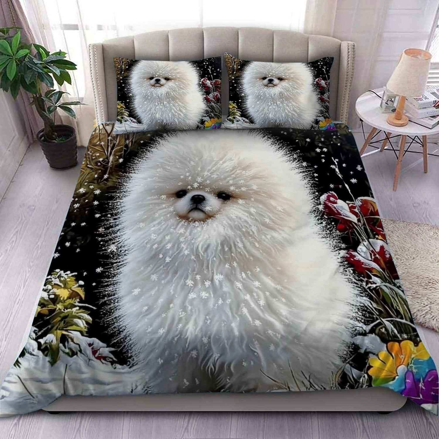 Cartoon Kawaii Cat Comforter Set Twin Size 3D Animals Flower Toddler ...