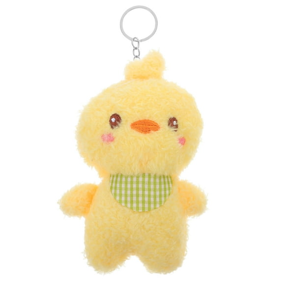 YEAHIBABY Bag Pendant Yellow Stuffed Animal Key Chain 1Set