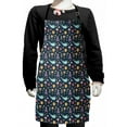 thumbnail image 1 of Cartoon Kids Apron, Colorful Childish Pattern with Jellyfish Whale Octopus Crab Bubbles, Boys Girls Apron Bib with Adjustable Ties for Cooking Baking Painting, Multicolor, by Ambesonne, 1 of 2