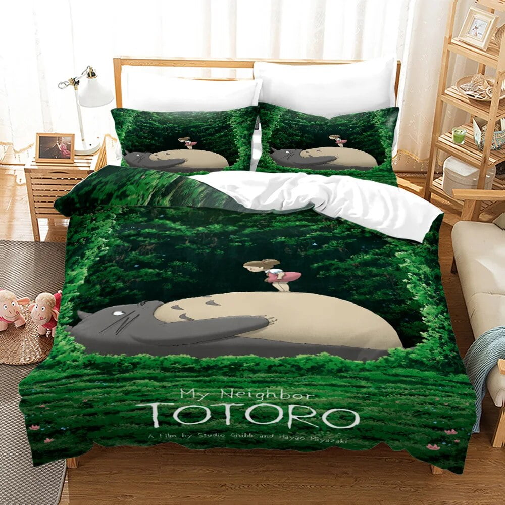Cartoon Kids Bedding Set My Neighbor Totoro Bed Linen Quilt Duvet Cover
