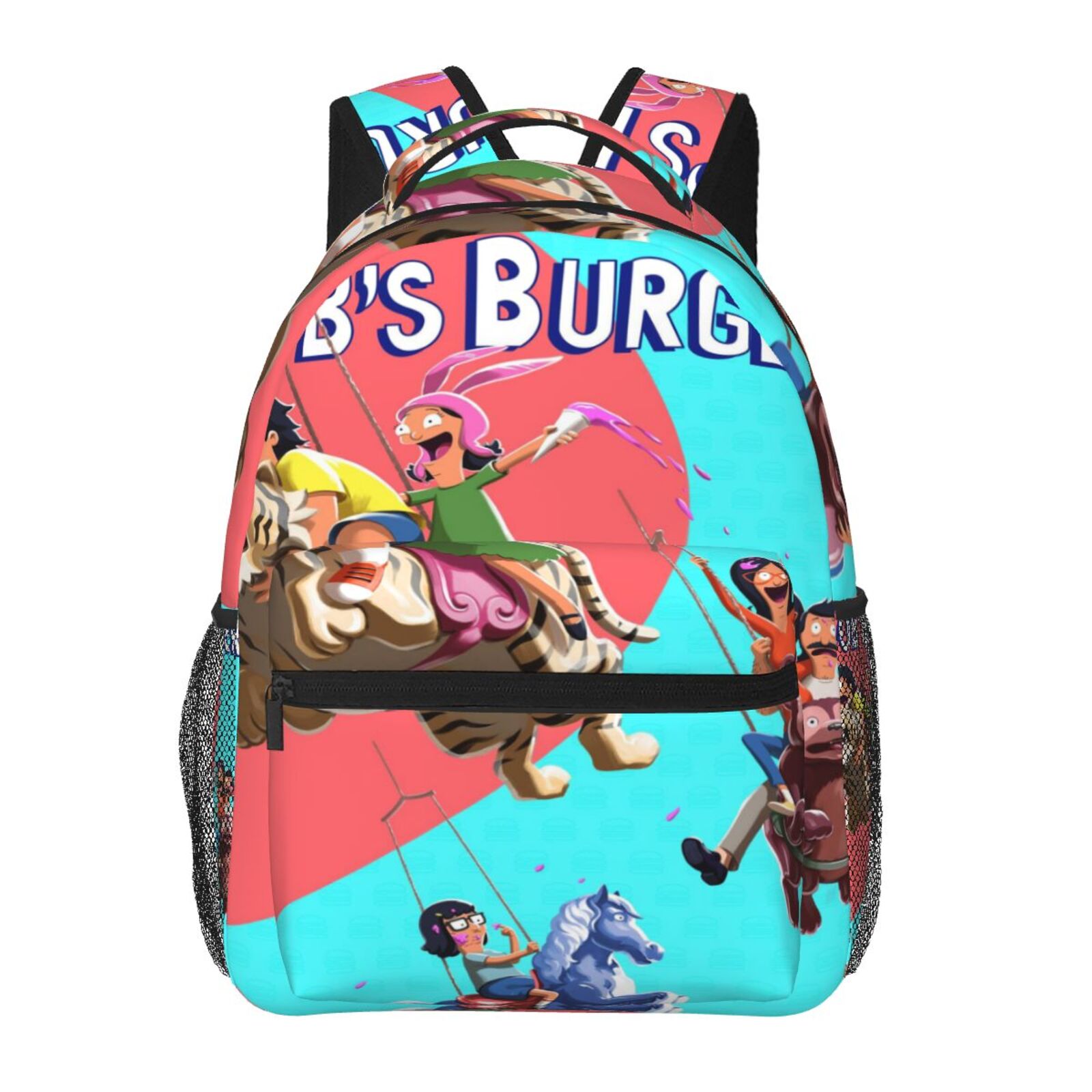 Cartoon Bob's Burgers Backpack Toddler Backpac 15.7