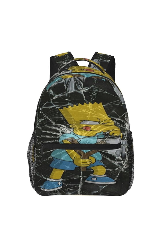 Cartoon Bob's Burgers Backpack Toddler Backpac 15.7" Cute Travel Bag Funny Lightweight Backpack