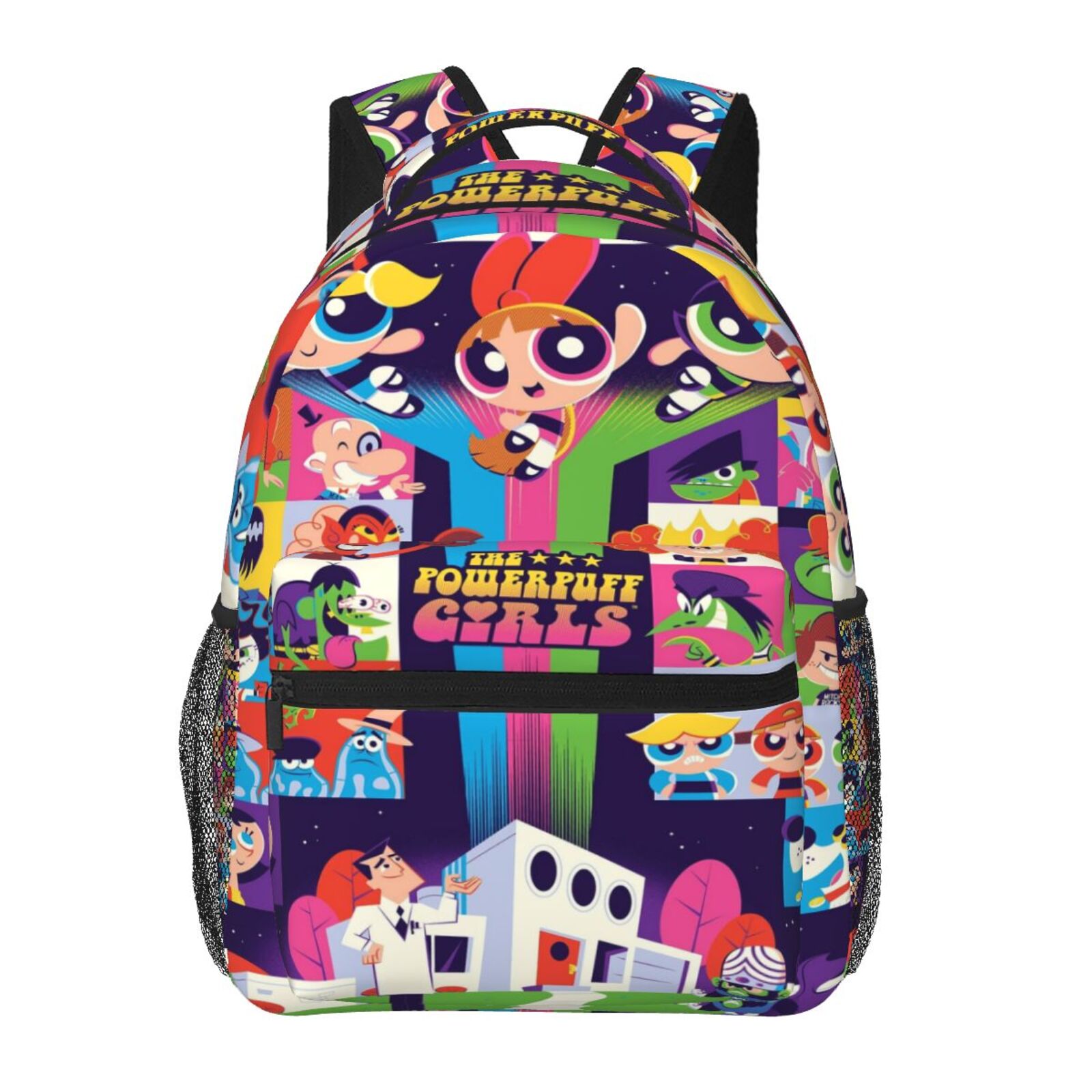 Mini Rucksack Comical Cartoon Powerpuff Backpack Toddler Backpac 15.7