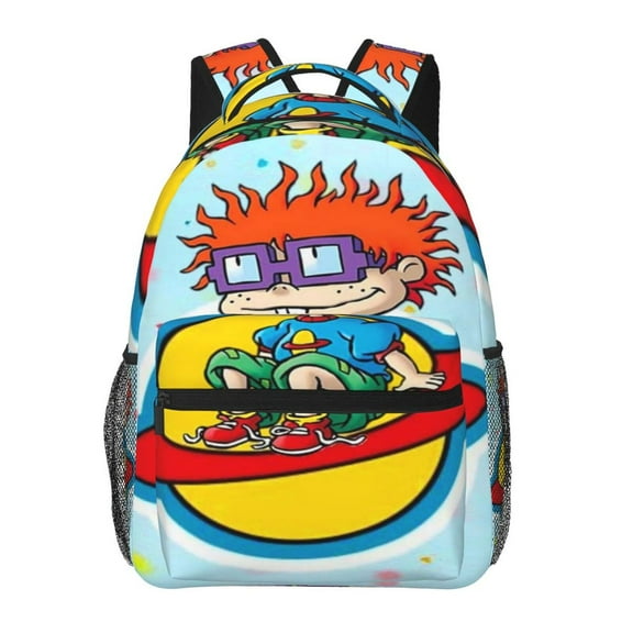 Cartoon Rugrats Backpack Toddler Backpac 15.7" Cute Travel Bag Funny Lightweight Backpack