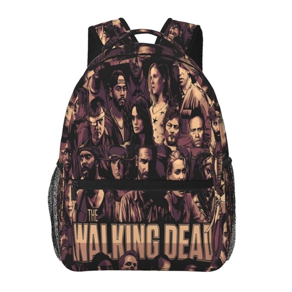 Cartoon Walking Dead Backpack Toddler Backpac 15.7" Cute Travel Bag Funny Lightweight Backpack