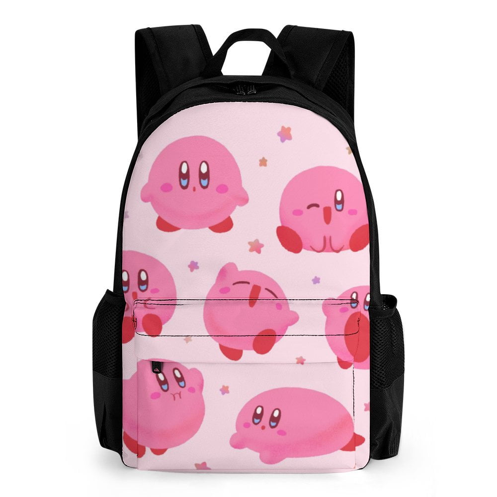 Cartoon Kirby Game Backpack Large-Capacity Daypack Kid's Schoolbag ...