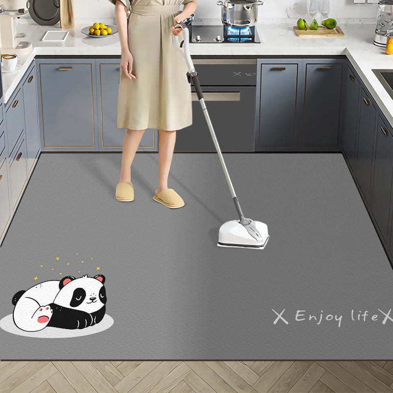 Cartoon Kitchen Floor Pad Water Absorption, Anti Slip, Diatom Mud