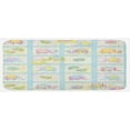 thumbnail image 1 of Cartoon Kitchen Mat, Funny Elephants with Balls and Leaves Drawing Style Squares Design, Plush Decorative Kitchen Mat with Non Slip Backing, 47" X 19", Aqua Multicolor, by Ambesonne, 1 of 1