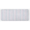 thumbnail image 1 of Cartoon Kitchen Mat, Milk Bottles Pacifiers Rattles Pattern Hand Drawn Toys Themed Ornate Image, Plush Decorative Kitchen Mat with Non Slip Backing, 47" X 19", White Pink Blue, by Ambesonne, 1 of 1