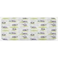 thumbnail image 1 of Cartoon Kitchen Mat, Sheep with Clouds Constructed out of Dots Happy Animals Friendly Print, Plush Decorative Kitchen Mat with Non Slip Backing, 47" X 19", Lavender, by Ambesonne, 1 of 1