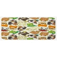 thumbnail image 1 of Cartoon Kitchen Mat, Style Animal Music Band Penguin on Cello Cat on Guitar Panda on Drums Print, Plush Decorative Kitchen Mat with Non Slip Backing, 47" X 19", Multicolor, by Ambesonne, 1 of 1