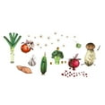 Cartoon Kitchen Vegetable Wall Stickers DIY Wall Decals Art