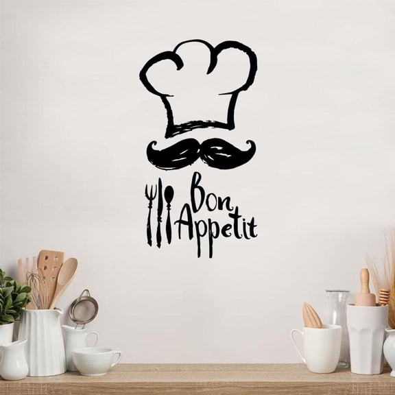 Cartoon Kitchen Wall Decal Art Vinyl Stickers Kids Room Nature Decor Waterproof Wall Art Decal 28x51cm