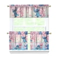 thumbnail image 1 of Cartoon Kitchen Window Curtains with Rod Pocket Over Sink Cartoon Movie Small Window Treatment Cafe Short Curtains for Bathroom Tier Drapes,3 Piece Set,24 Inch, 1 of 6