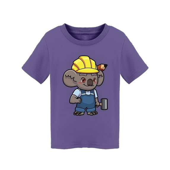 Cartoon Koala Builder T-Shirt Toddler -Image by Shutterstock, 3 Toddler