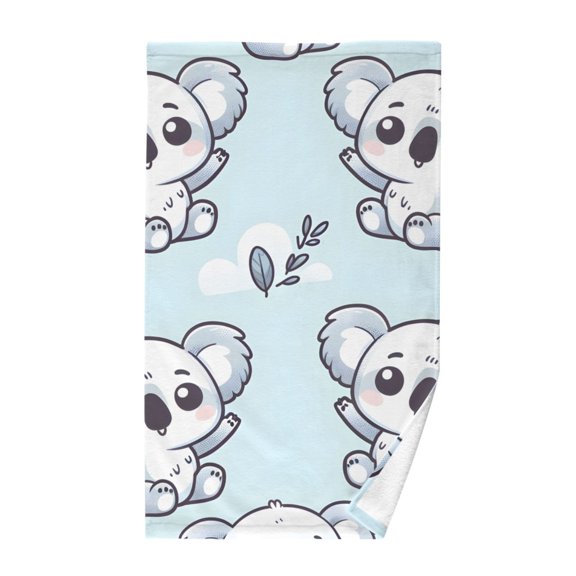 Cartoon Koala Cute Cotton Face Towels Absorbent Hand Towel Soft Bathroom Towel for Kitchen Hotel Decoration