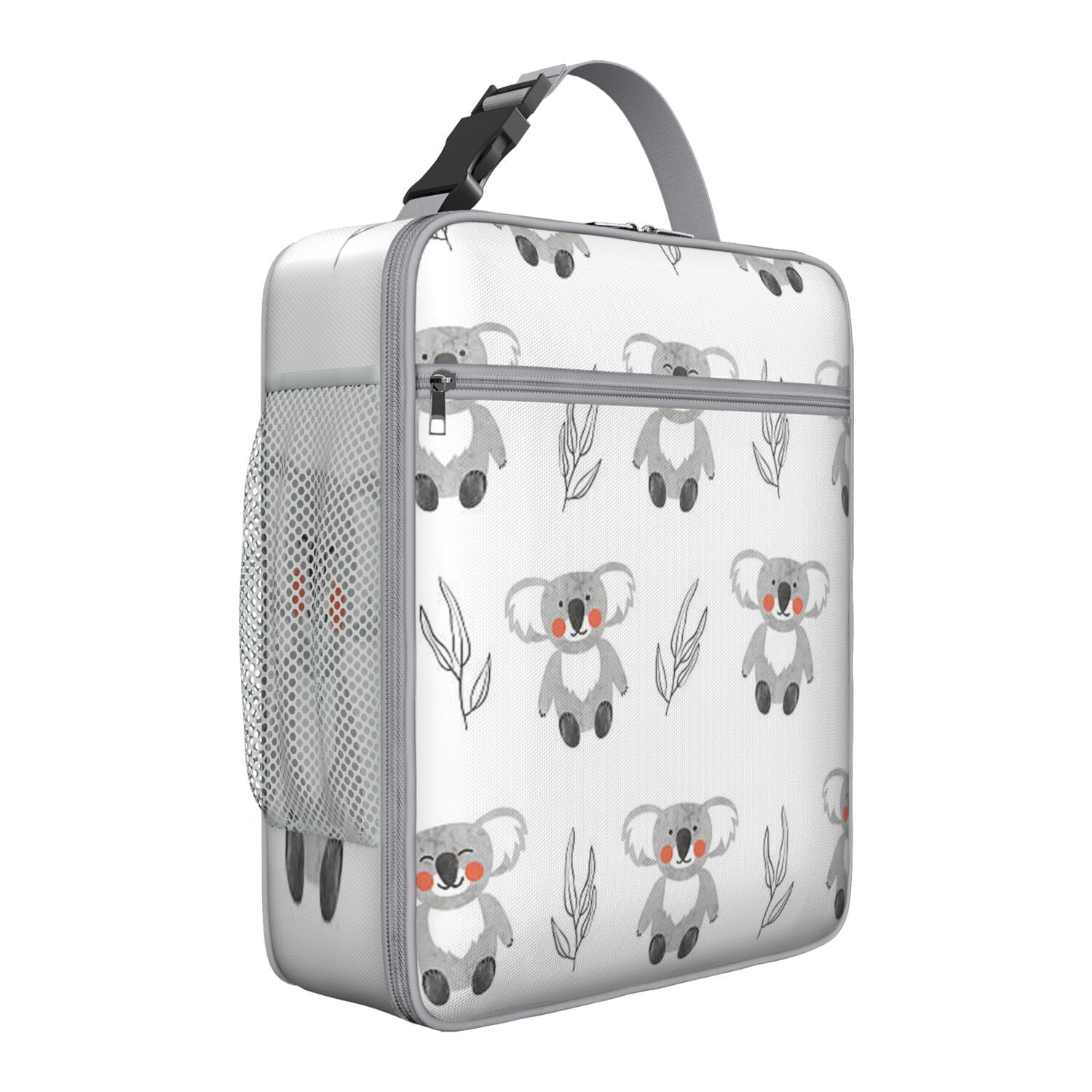Cartoon Koala Lunch Box Bag, Artistic Australian Animal Pattern Insulated Bento Tote with Cute Koala Bear Design, Waterproof Cooler for Work, Picnic, Travel, School