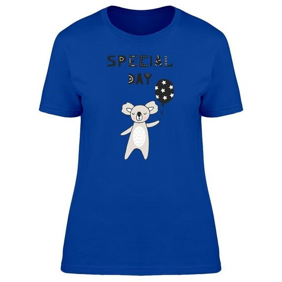 Cartoon Koala With A Balloon T-Shirt Women -Image by Shutterstock, Female Large
