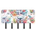 thumbnail image 1 of Cartoon Koala and Flowers Mail Holder Organizer Wall Mount with Shelf Key Holder Key Rack with 5 Key Hooks for Wall Decorative, 1 of 6