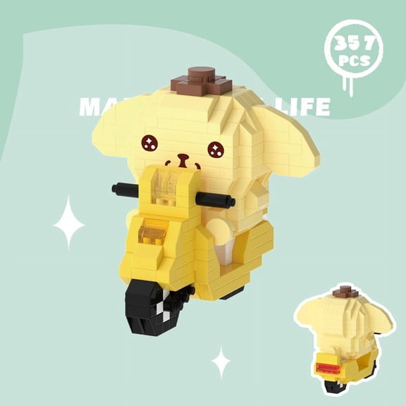 Cartoon Kuromi Building Blocks Originality Micro Particles Spelling And Inserting Toys A Holiday Gift