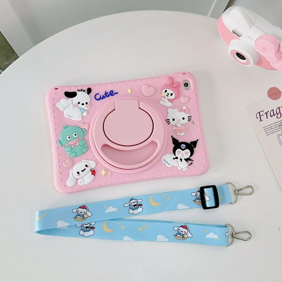 Cartoon Kuromi Case For Apple IPad 10 Generation Case Kids Tablet Cover for iPad Air 1 2 3 4 10.9 Pro 11 9.7 10.2 9th 8th Case