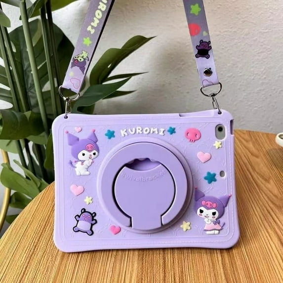 Cartoon Kuromi Case For Apple IPad 10 Generation Case Kids Tablet Cover for iPad Air 1 2 3 4 10.9 Pro 11 9.7 10.2 9th 8th Case