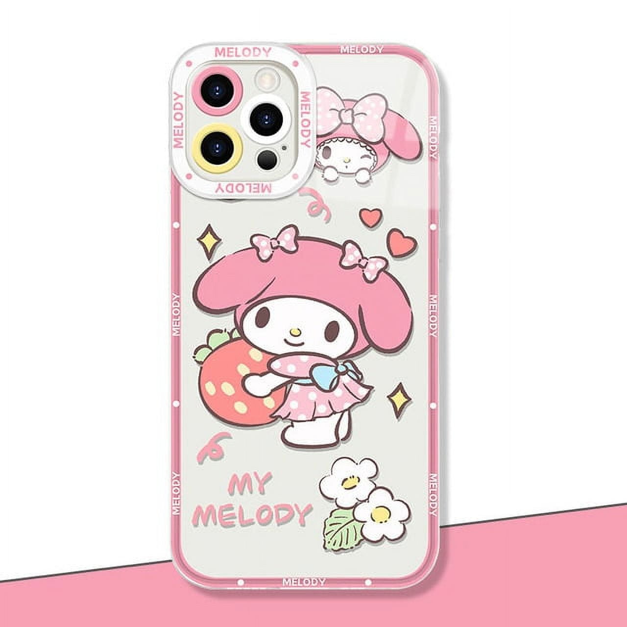 Cartoon Kuromi Melody Phone Case For Iphone 15 14 Pro Max 13 12 Mini 11 