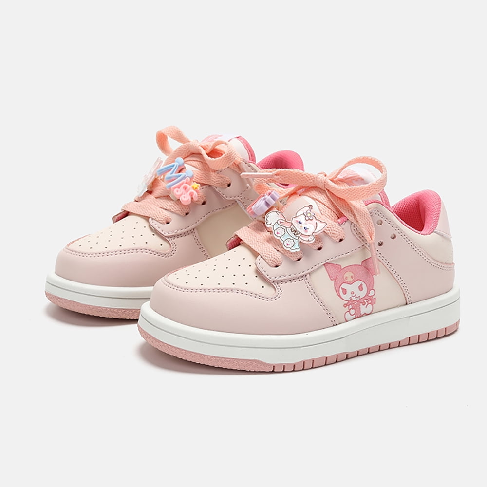 Women's Fish Bear Decor Platform Sneakers - Khaki & White, Y2K Cute Cartoon Shoes, Non-Slip, US Sizes 4-8 - View #3