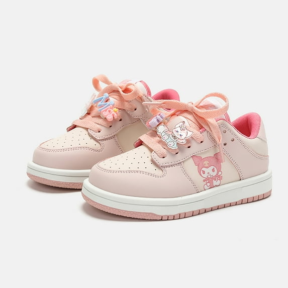 Cartoon Kuromi Sports Shoes Pink Classic Casual Shoes Soft Comfortable Waterproof Girls Couple Shoes