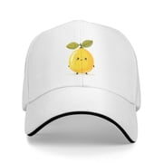 Cartoon Lemon Baseball Caps for Men Women Fashion Summer Casquette Adjustable Casual Trucker Hats for Outdoor Activities