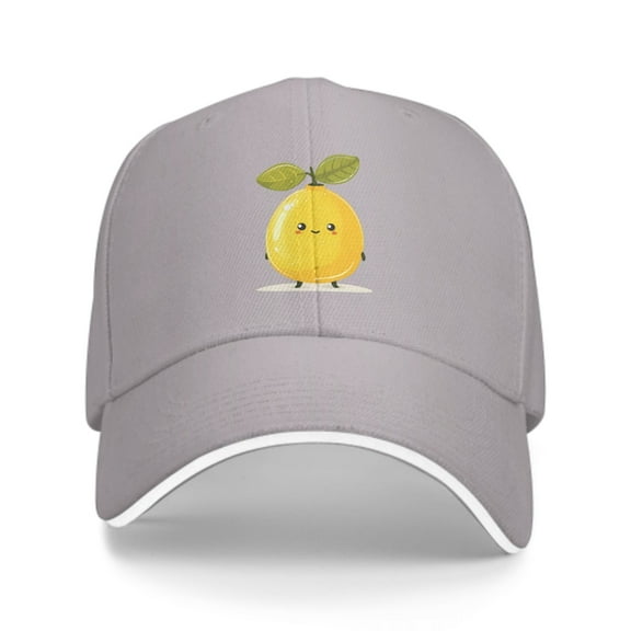 Cartoon Lemon Baseball Caps for Men Women Fashion Summer Casquette Adjustable Casual Trucker Hats for Outdoor Activities