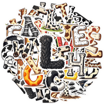 Cartoon Letter Theme Stickers, Waterproof Letter Theme Sticker for Water Bottle Laptop Phone Cases Planner Skateboard Luggage Helmet Party Favor Decor, Ideal for Adults Teens Teacher Rewards