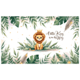 thumbnail image 1 of Cartoon Lion Baby Shower Banner Jungle Animal Party Backdrop Little King Safari Theme for Baby Shower Birthday Event Decoration, 1 of 9