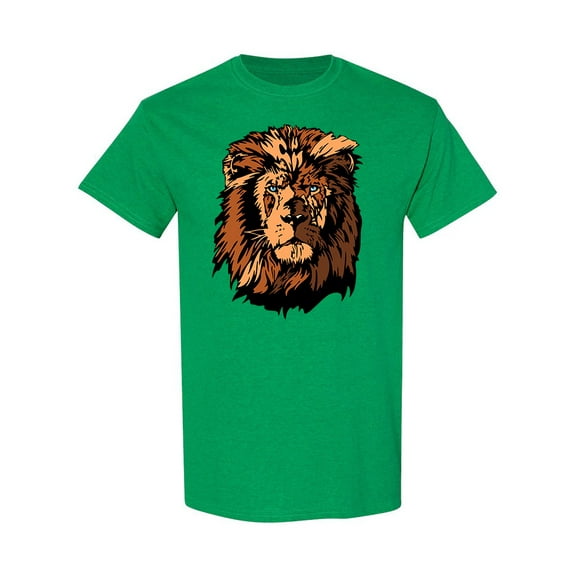 Cartoon Lion Design T-Shirt Men -Image by Shutterstock, Male Large
