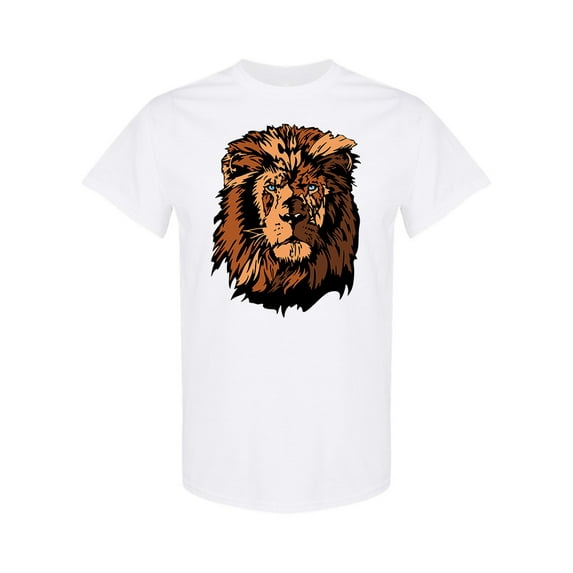 Cartoon Lion Design T-Shirt Men -Image by Shutterstock, Male Large