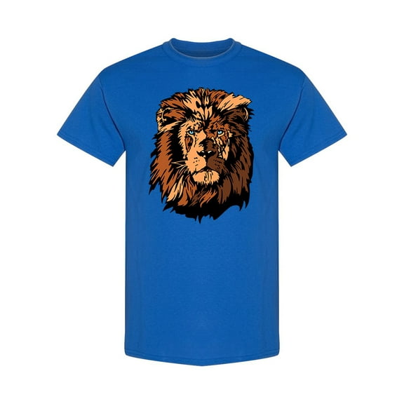 Cartoon Lion Design T-Shirt Men -Image by Shutterstock, Male Medium
