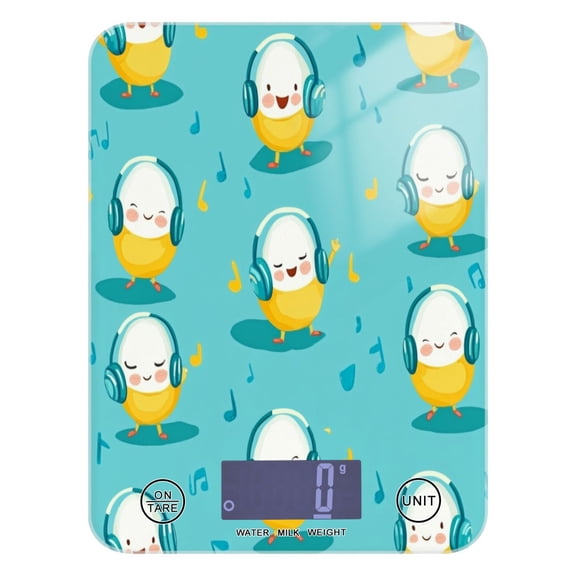 Cartoon Little Eggs Food Scale Digital Kitchen Scale Waterproof Grams Ounces lbs for For Baking and Cooking