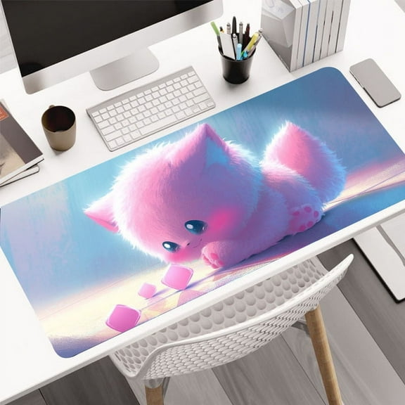 Cartoon Little Monster Mousepad Computer HD Keyboard Pad Mouse Mat Desk Mats Natural Rubber Anti-Slip Office Mouse Pad