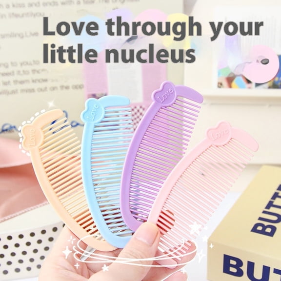 Cartoon Love Mini Small Comb Cute Student Portable